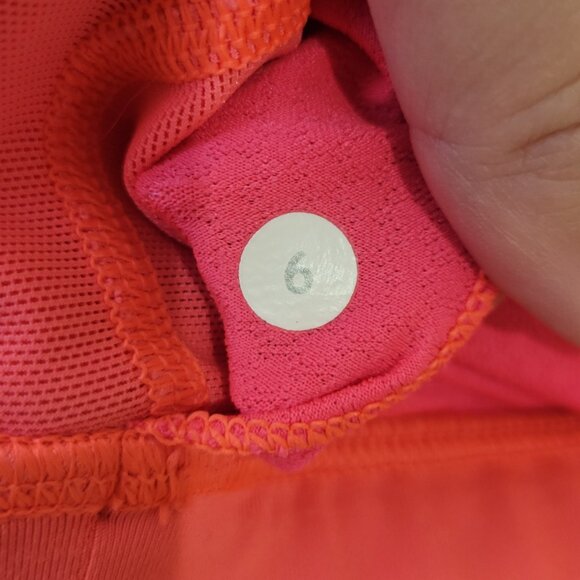 Lululemon Wild Tank Built In Strappy Pink Bra Heathered Plum Tank Size 6 - Picture 4 of 5